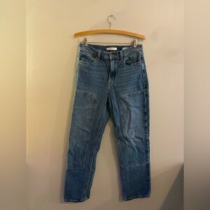 Eunina Dark Wash Jeans with Detail Paneling